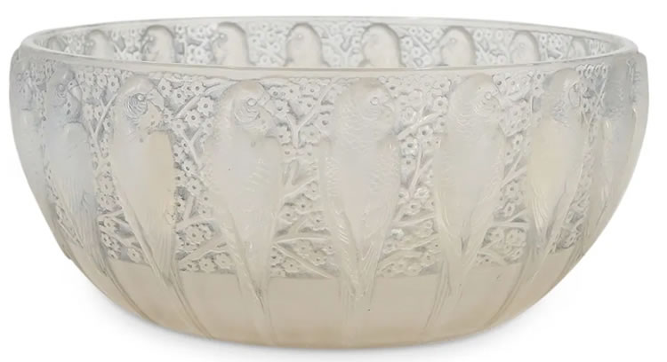 R. Lalique Perruches Bowl