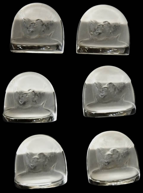 R. Lalique Pinsons Place Card Holder
