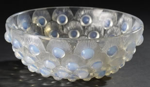 Rene Lalique Plumes De Paon Bowl 