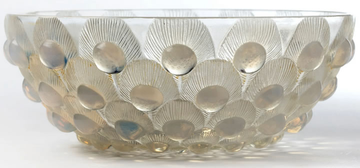 Rene Lalique Plumes De Paon Bowl 