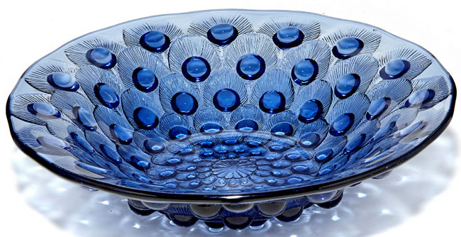 R. Lalique Plumes De Paon Coupe Ouverte