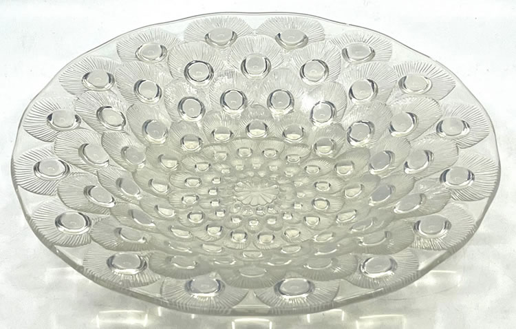 R. Lalique Plumes De Paon Coupe Ouverte