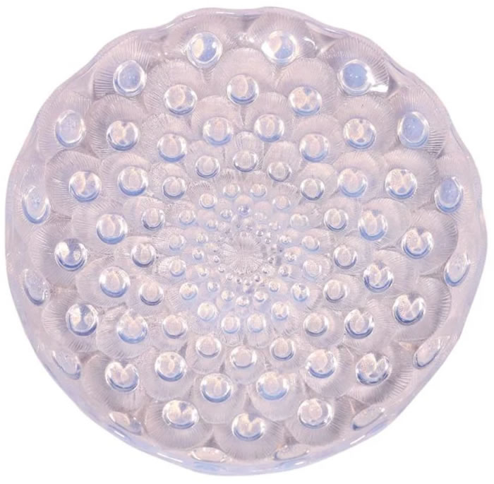 R. Lalique Plumes De Paon Plate