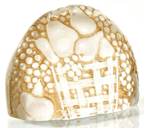 R. Lalique Poires Menu Holder