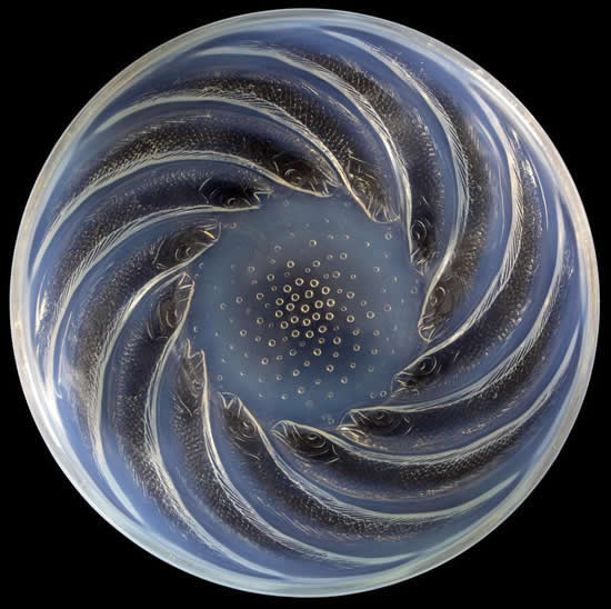 Rene Lalique Poissons Bowl 