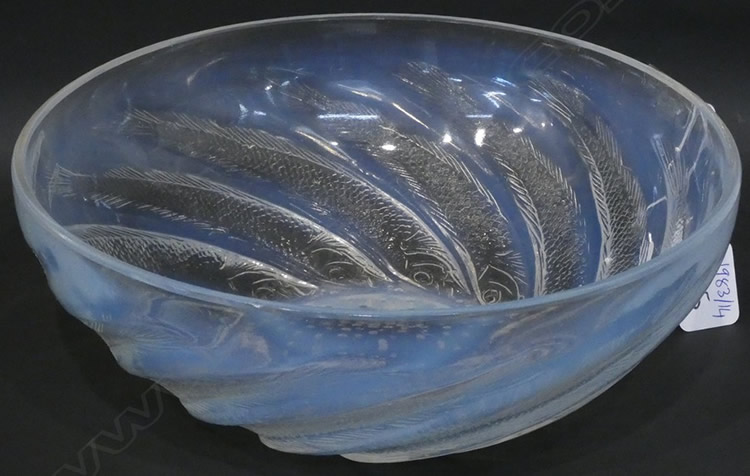 Rene Lalique Poissons Bowl 