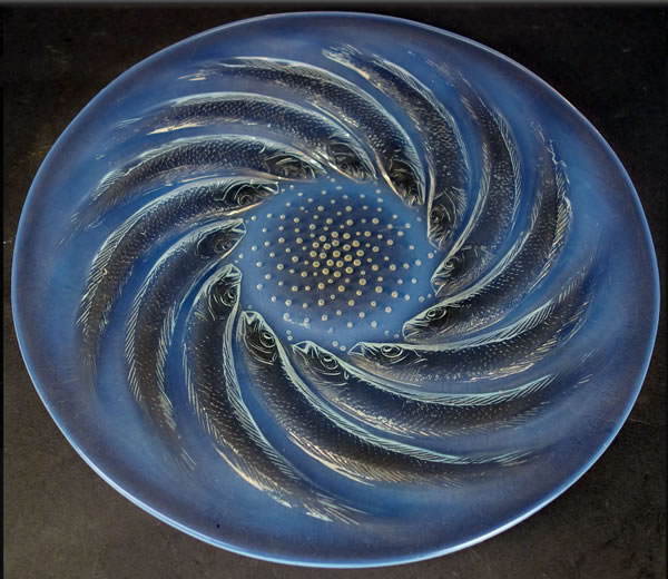 Rene Lalique Poissons Plate 
