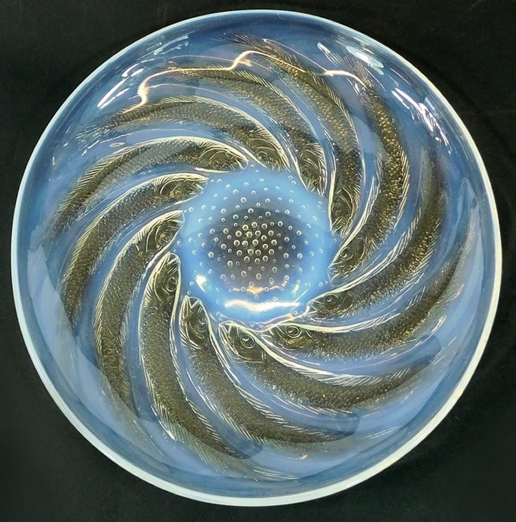 Rene Lalique Poissons Bowl 