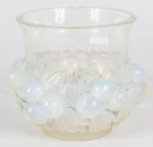 R. Lalique Prunes Vase