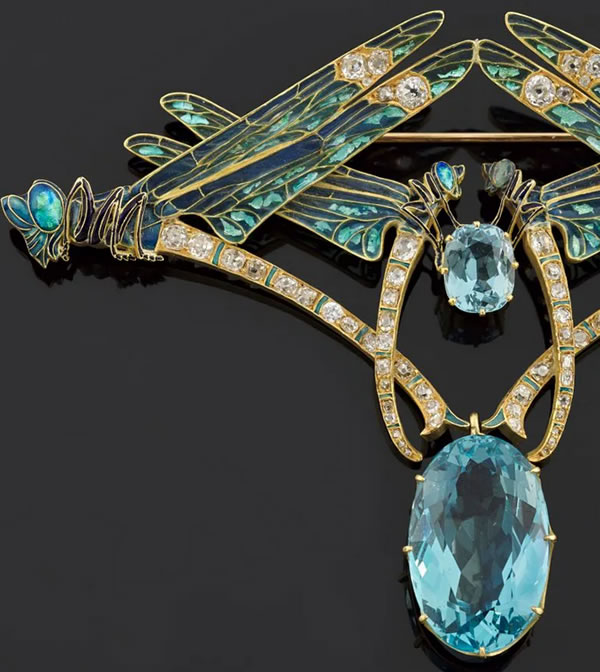 R. Lalique Quatre Libellules Brooch 3 of 3