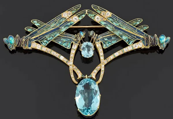 Rene Lalique Quatre Libellules Brooch