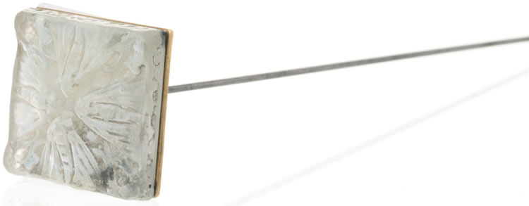 R. Lalique Quatre Papillons Hatpin