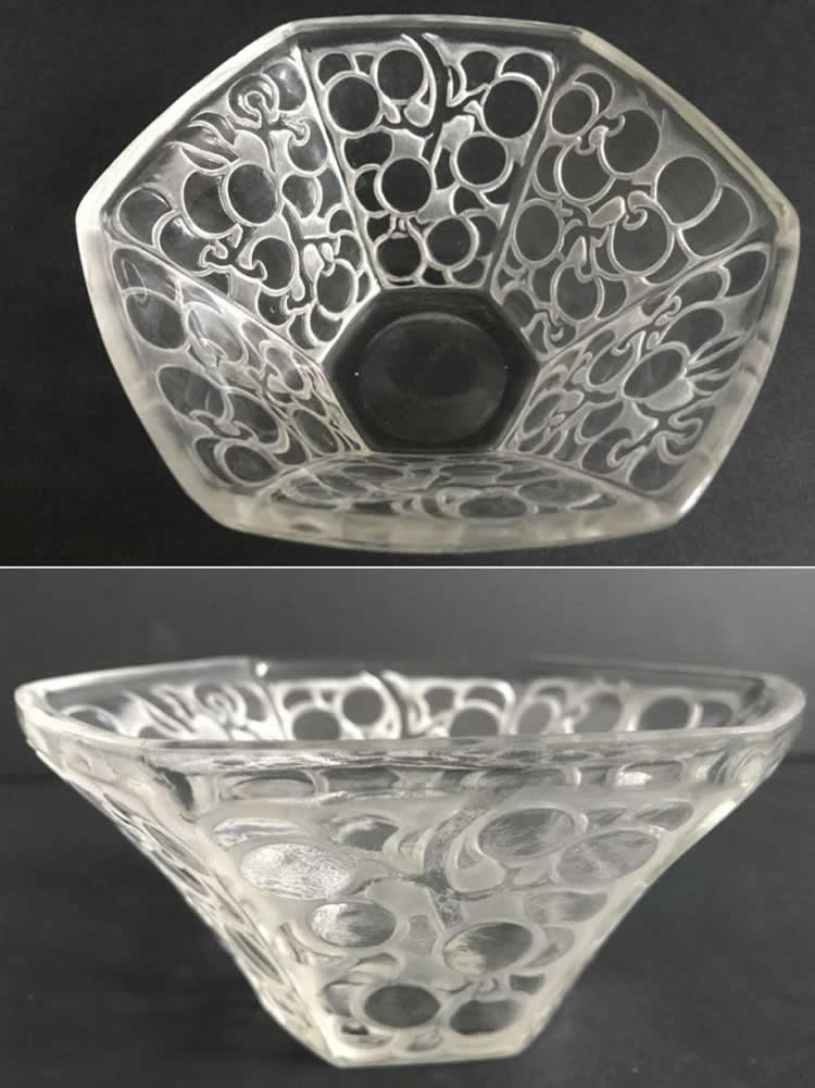 R. Lalique Raisins Six Pans Bowl