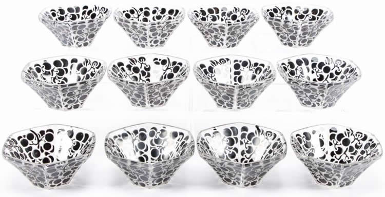 R. Lalique Raisins Six Pans Bowl
