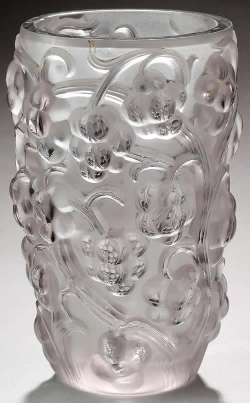R. Lalique Raisins Vase