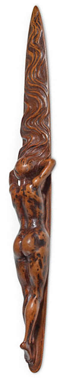Rene Lalique Reclining Nude Letter Opener