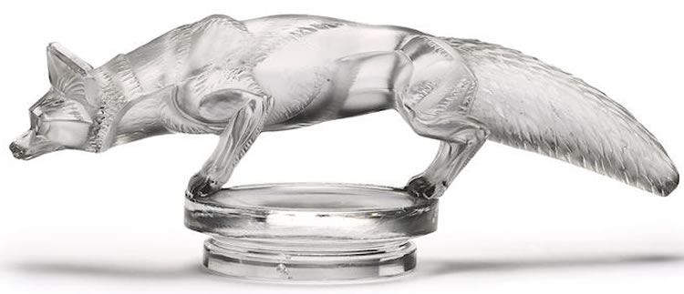 R. Lalique Renard Hood Ornament
