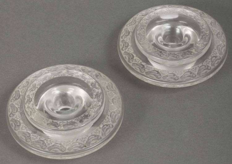 Rene Lalique Dampierre Candleholder