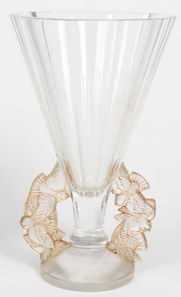 R. Lalique Roitelets Vase