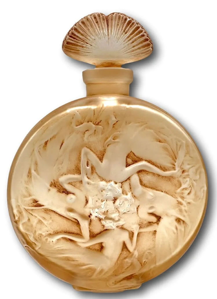 R. Lalique Rosace Figurines Perfume Bottle