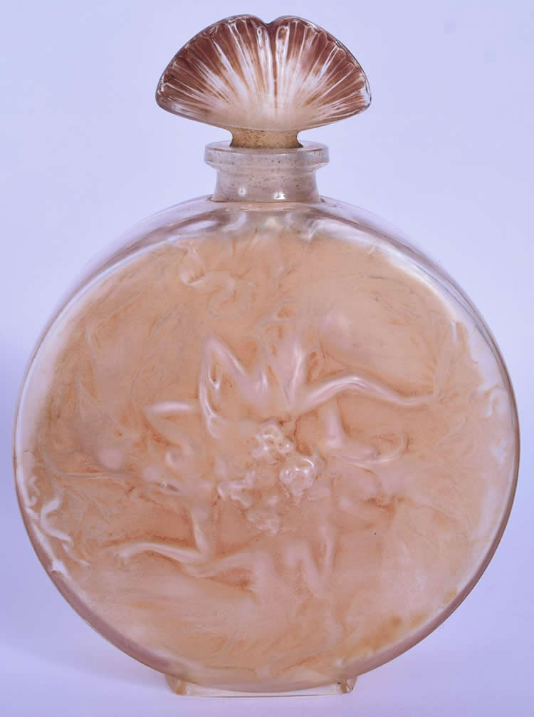 R. Lalique Rosace Figurines Perfume Bottle