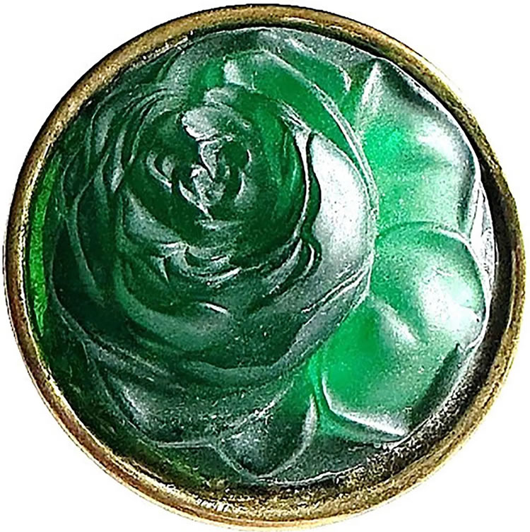Rene Lalique Rose Button
