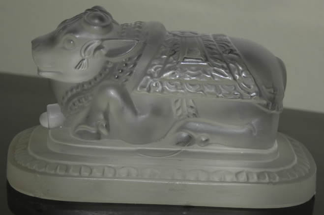 R. Lalique Sacred Bull Paperweight