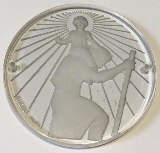 R. Lalique Saint-Christophe Medallion