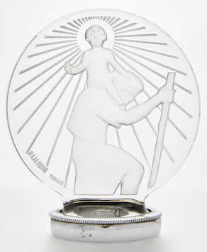 R. Lalique Saint Christopher Car Mascot