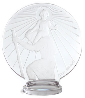 R. Lalique Saint Christopher Car Mascot