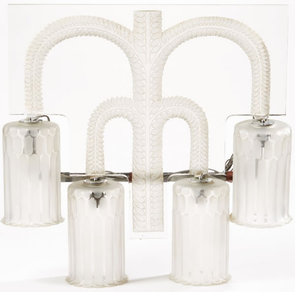 R. Lalique Saint-Nabor-2 Sconce