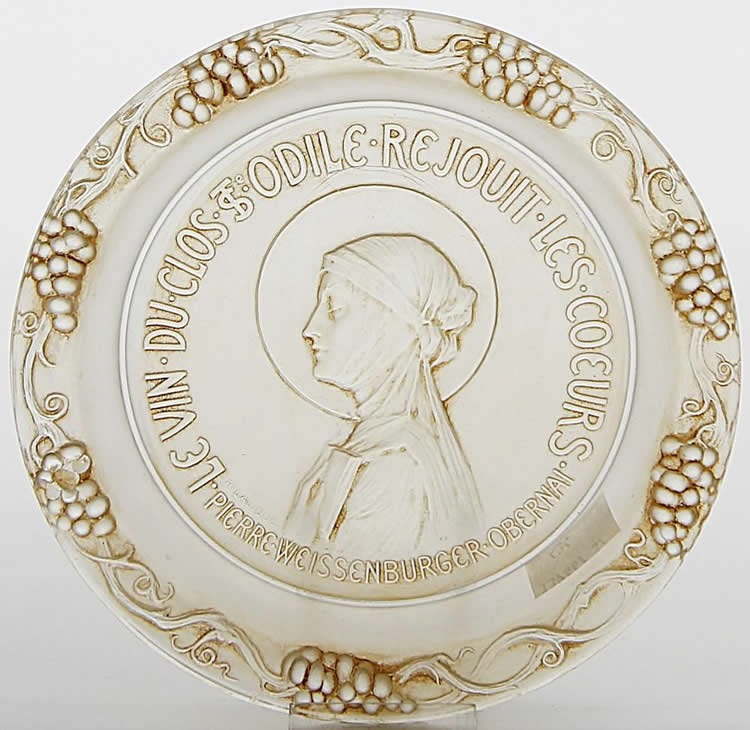 R. Lalique Sainte Odile Bottle Coaster