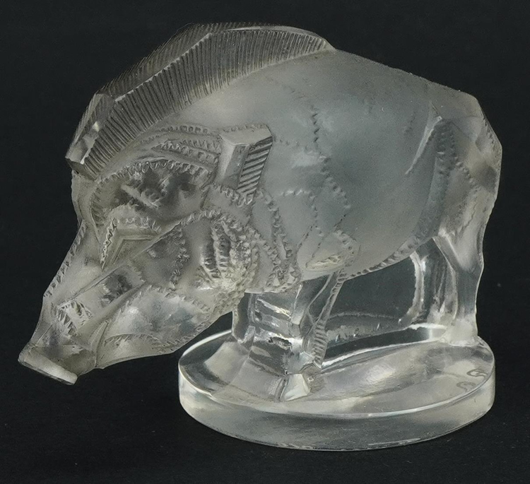 R. Lalique Sanglier Car Mascot
