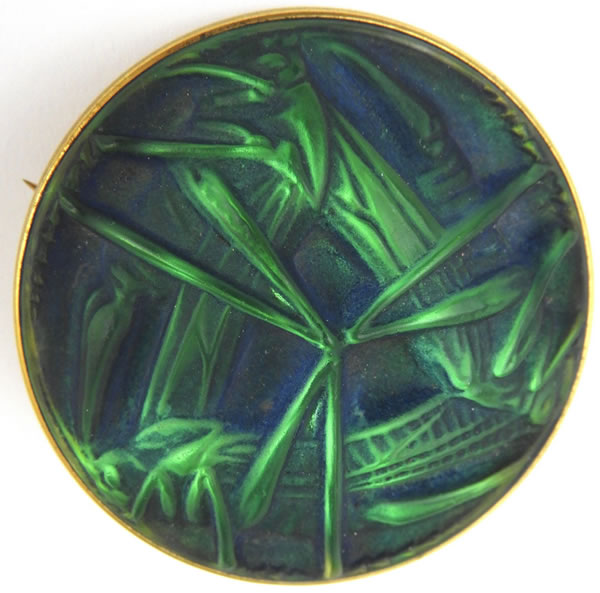 R. Lalique Sauterelles Brooch