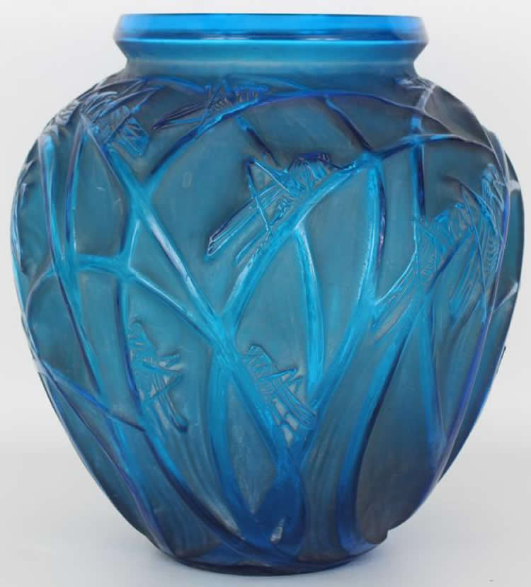 R. Lalique Sauterelles Vase