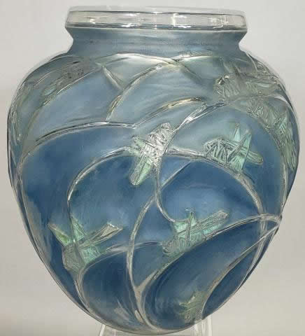 R. Lalique Sauterelles Vase