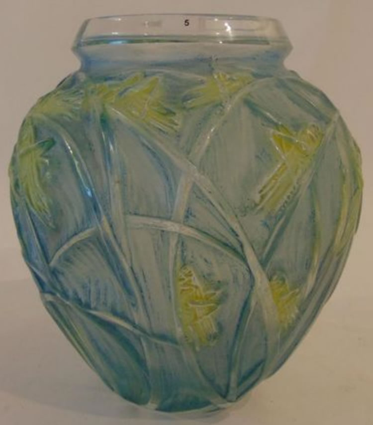 R. Lalique Sauterelles Vase