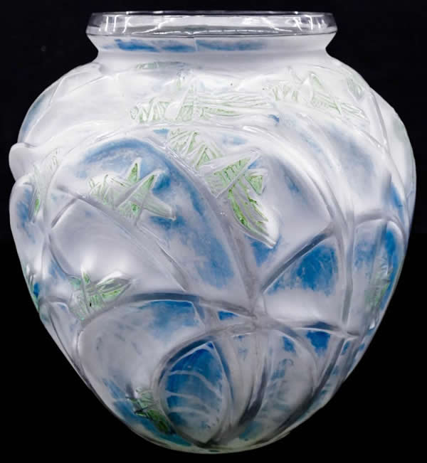 R. Lalique Sauterelles Vase