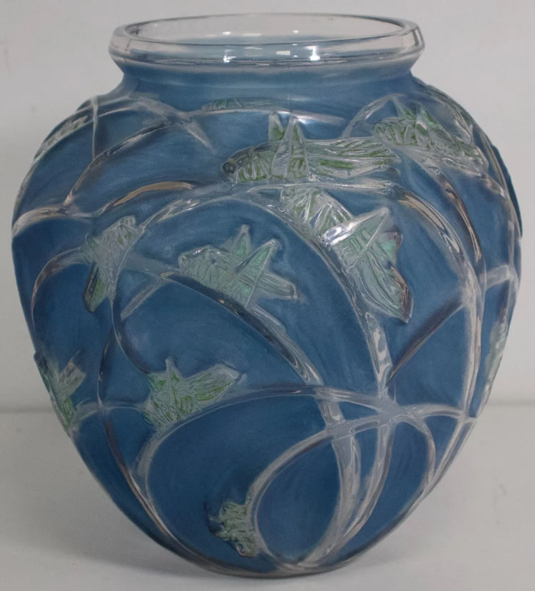 R. Lalique Sauterelles Vase