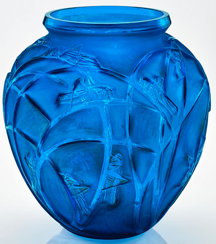 R. Lalique Sauterelles Vase