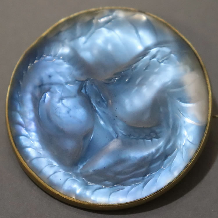 R. Lalique Serpent Brooch