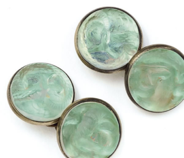 R. Lalique Serpent Cufflink