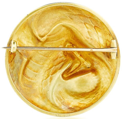 R. Lalique Serpent Enroule Brooch 2 of 2