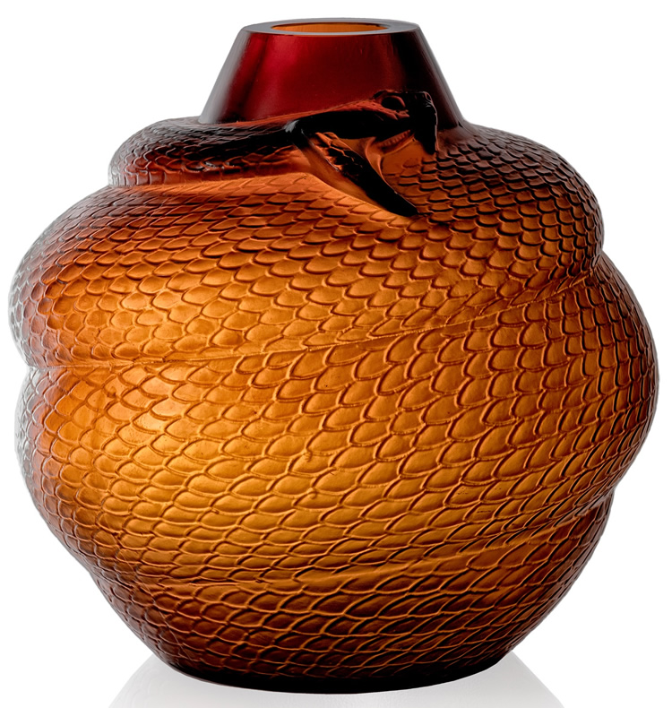 R. Lalique Serpent Vase