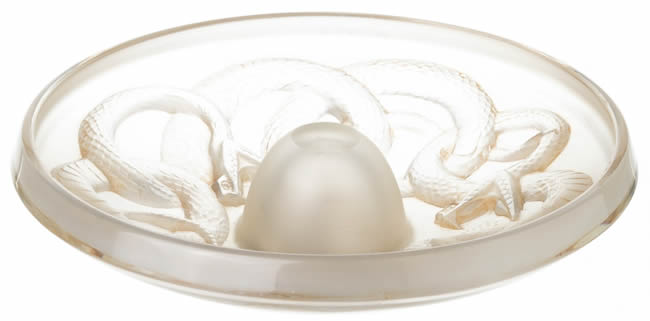R. Lalique Serpents Inkwell
