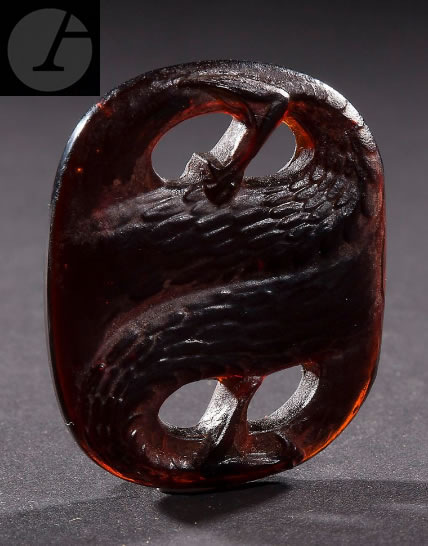 R. Lalique Serpents Pendant
