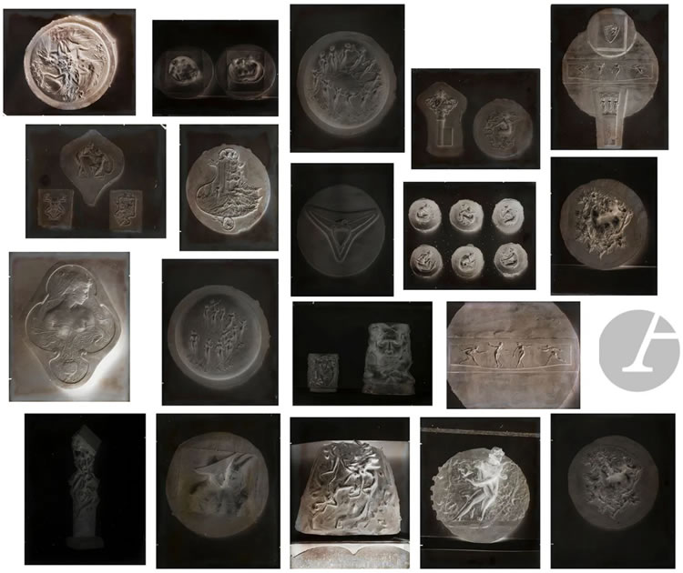 R. Lalique Lovers Silver Gelatin-Bromide Dry Plate 2 of 2