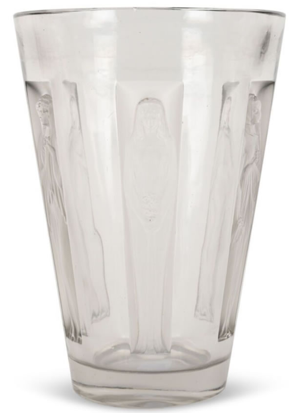 R. Lalique Six Figurines Vase