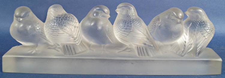 R. Lalique Six Moineaux Decoration