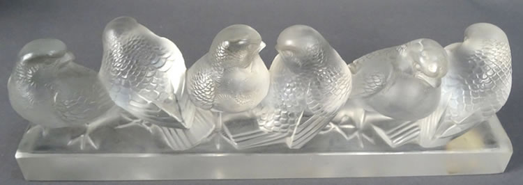 R. Lalique Six Moineaux Decoration